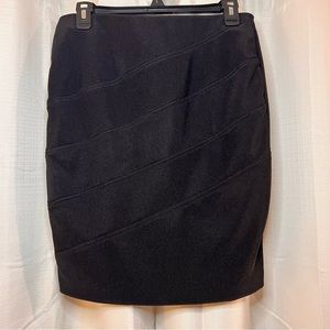 NWOT AB Studio Womens Black Mini Pencil Skirt - Fitted - S